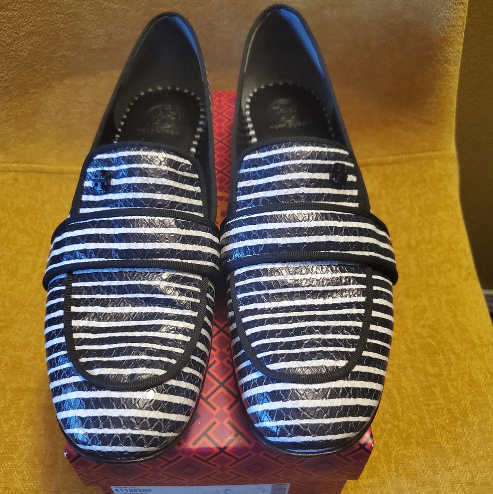 COPY - Tory Burch stripe loafers